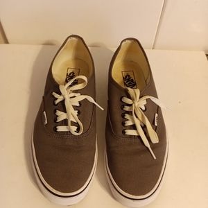 Vans size 11 gray mens canvas skater sneakers